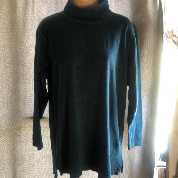 L.L.Bean Freeport ,Maine turtle neck velvet shirt - Picture 3 of 8